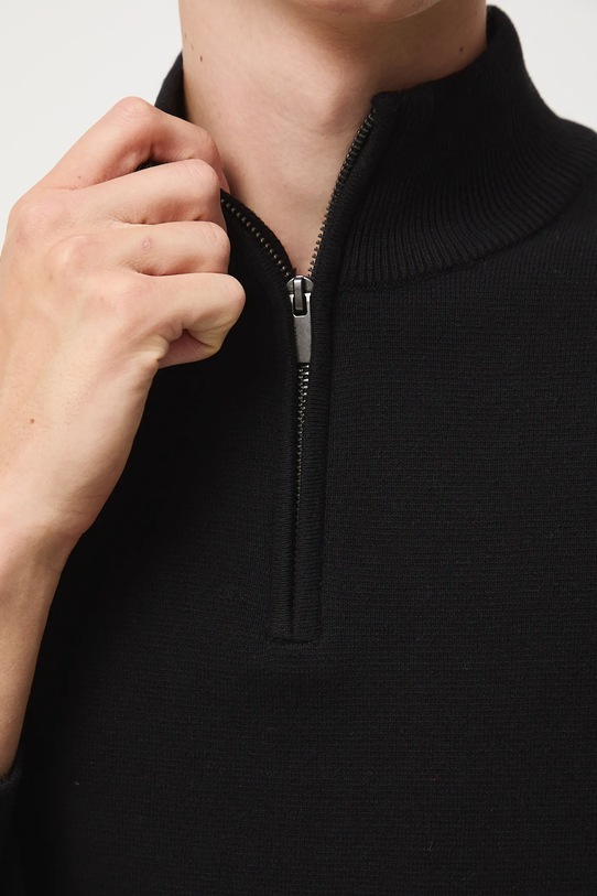 Sweter męski gładki RW25-SWM507 czarny