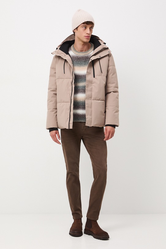 Sweter męski z domieszką wełny RW25-SWM709 zielony RW25
