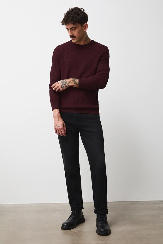 Medicine sweter RW25-SWMB01 bordowy RW25