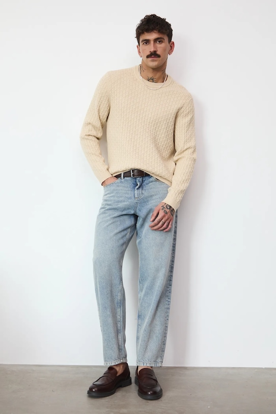 Medicine sweter RW25-SWMB02 beżowy RW25