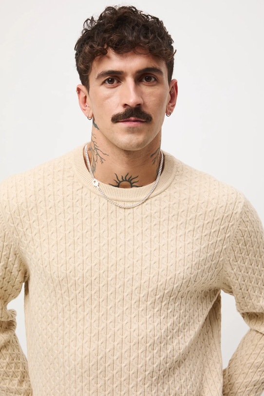 Medicine sweter RW25-SWMB02 beżowy