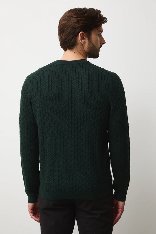 Oblečení Svetr pánský se strukturou RW25-SWMB02 zelená