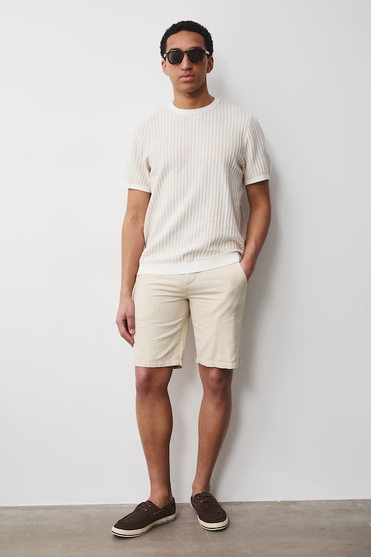 Шорты с примесью льна Medicine RW25-SZM101 бежевый RS26