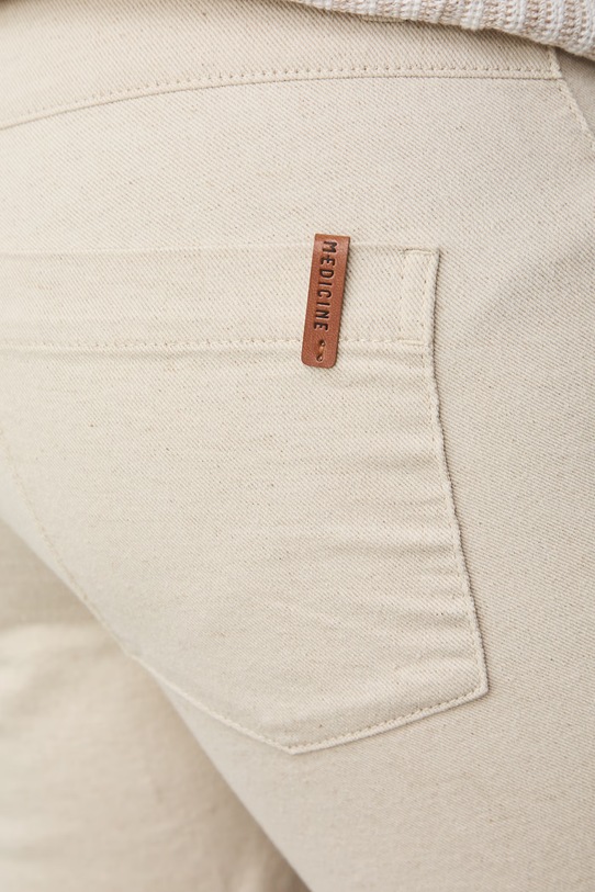 Шорты с примесью льна Medicine RW25-SZM101 бежевый