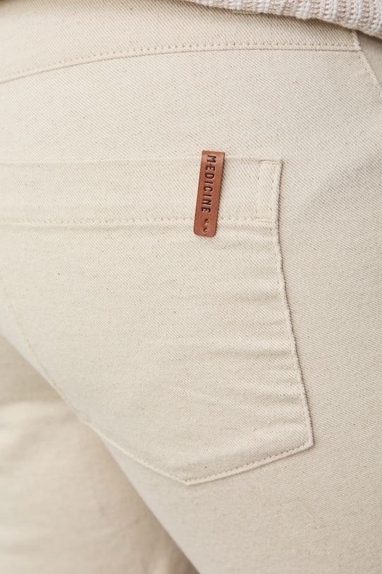 Шорты с примесью льна Medicine RW25-SZM101 бежевый