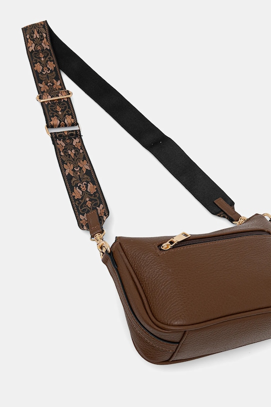 Torebka damska ze skóry ekologicznej brązowy RW25-TOD700