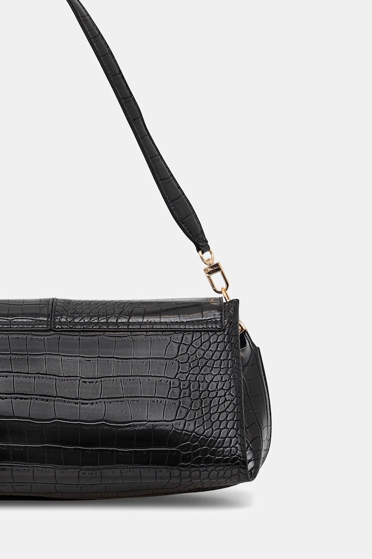 Akcesoria Torebka damska ze skóry ekologicznej z fakturą RW25-TODA05 czarny