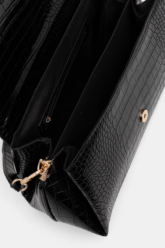 Torebka damska ze skóry ekologicznej z fakturą RW25-TODA05 czarny