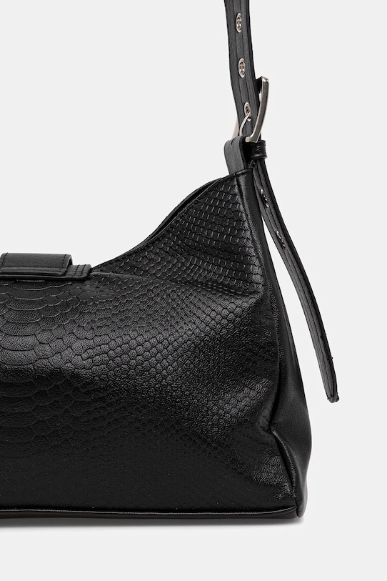 Akcesoria Torebka damska ze skóry ekologicznej z fakturą RW25-TODA07 czarny