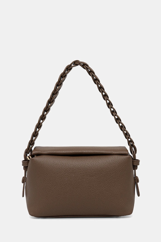 Torebka damska ze skóry ekologicznej imitacja skóry licowej brązowy RW25-TODB06