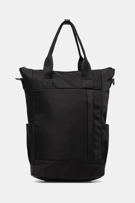 Plecak damski z funkcją torby gładki mieści A4 czarny RW25-TPD700