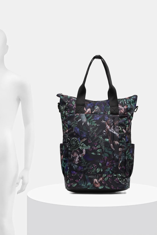 Plecak damski z funkcją torby wzorzysty RW25-TPD700 multicolor