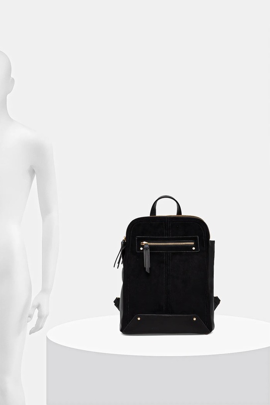 Plecak damski ze skóry ekologicznej i imitacji zamszu RW25-TPDA05