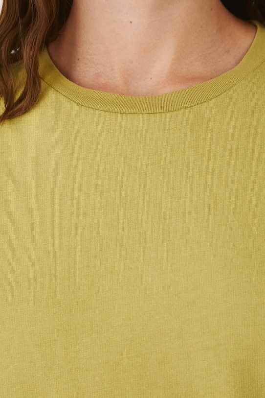 T-shirt bawełniany damski gładki RW25.TSD010 zielony