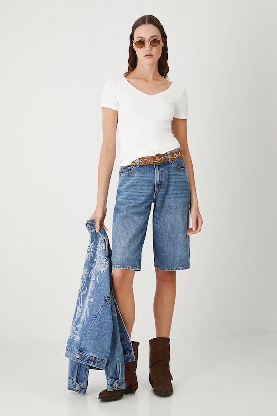 Medicine t-shirt z elastanem beżowy RW25.TSD012