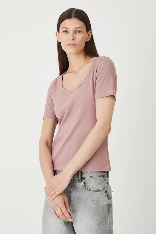 Medicine t-shirt z elastanem różowy RW25-TSD020