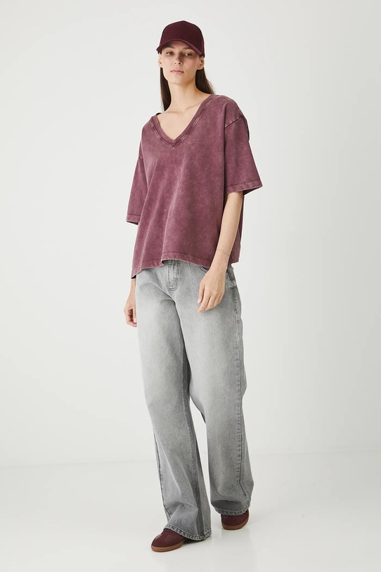 Medicine t-shirt bawełniany RW25.TSD021 bordowy RW25