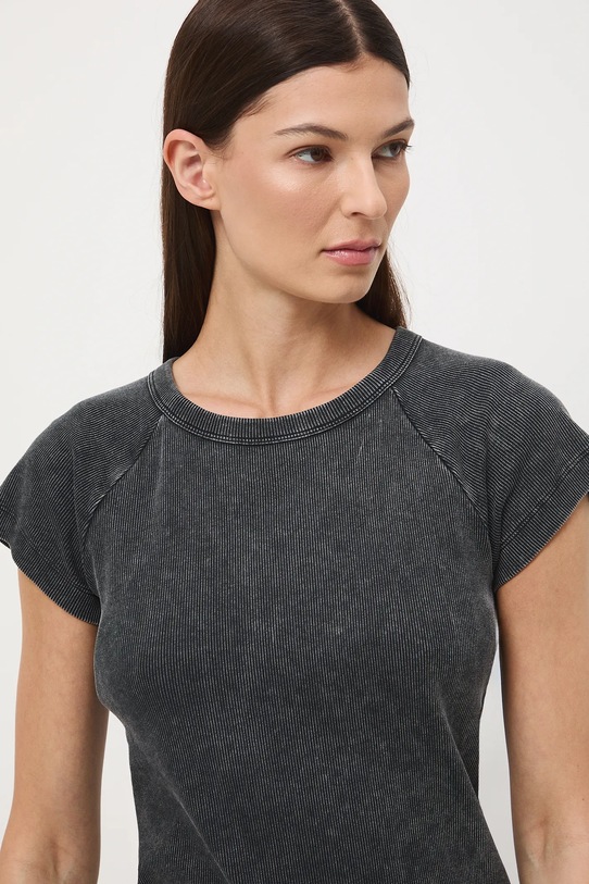 Medicine t-shirt bawełniany z elastanem szary RW25-TSD040