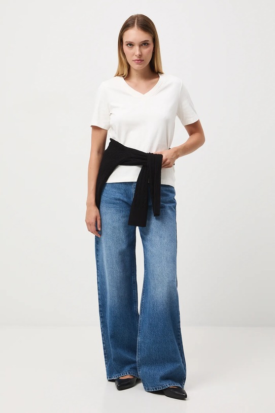 Medicine t-shirt bawełniany bawełna beżowy RW25-TSD055