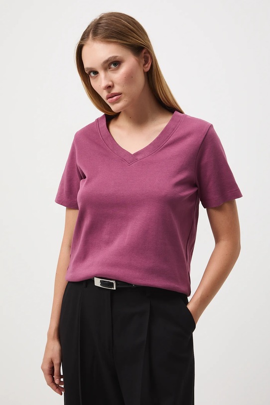 Хлопковая футболка Medicine хлопок фиолетовой RW25-TSD055