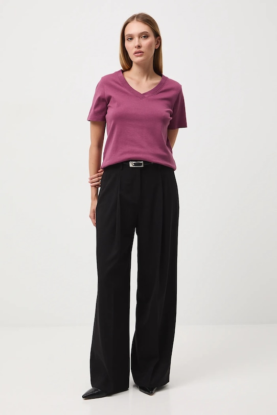 Хлопковая футболка Medicine RW25-TSD055 фиолетовой RW25