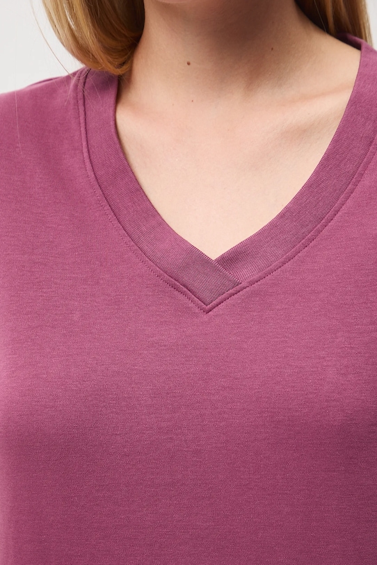 Хлопковая футболка Medicine RW25-TSD055 фиолетовой