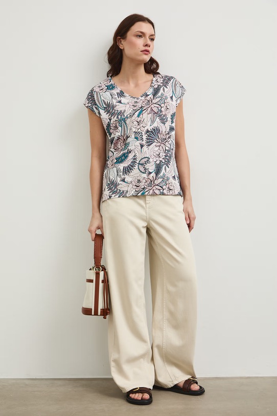 Бавовняна футболка Medicine RW25.TSD101 бежевий RS26