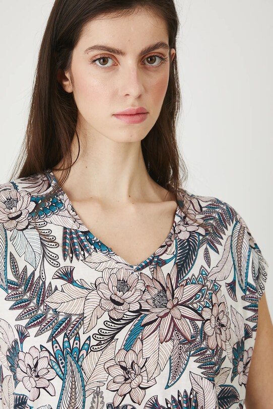 Medicine t-shirt bawełniany beżowy RW25.TSD101
