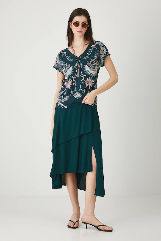 Medicine t-shirt bawełniany nadruk zielony RW25.TSD103