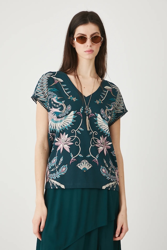 Medicine t-shirt bawełniany RW25.TSD103 zielony RS26