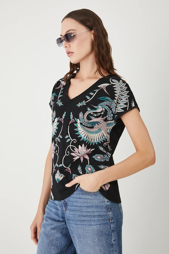 Medicine t-shirt bawełniany nadruk czarny RW25.TSD103