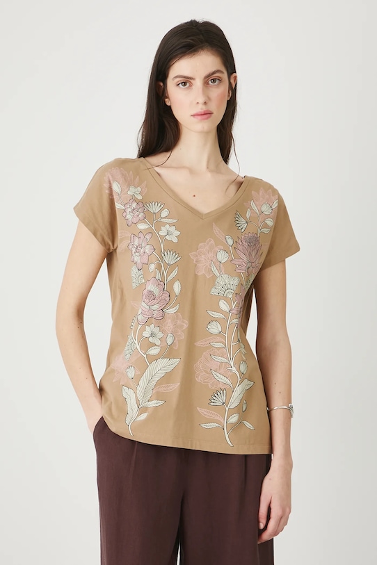 Medicine tricou din bumbac RW25-TSD104 bej RS26