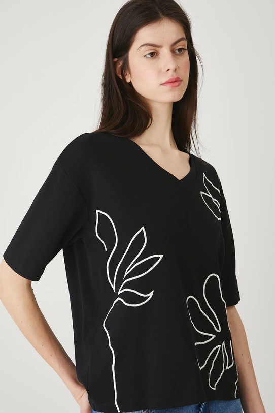 Medicine t-shirt bawełniany czarny RW25-TSD107