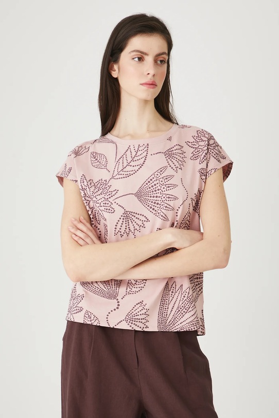 Medicine t-shirt bawełniany różowy RW25-TSD109