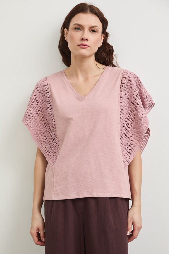 Îmbrăcăminte Medicine tricou reversibil din bumbac RW25-TSD110 roz