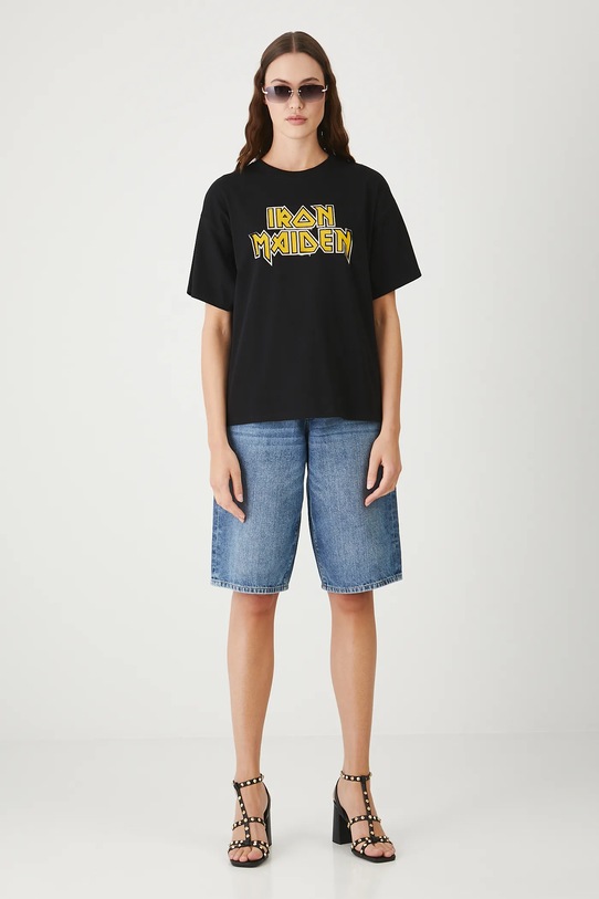 Medicine t-shirt bawełniany nadruk czarny RW25.TSD171