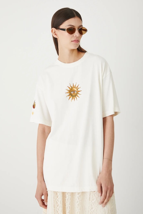 Îmbrăcăminte Medicine tricou din bumbac RW25-TSD251 bej