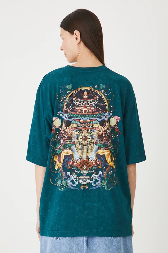 Îmbrăcăminte Medicine tricou din bumbac RW25-TSD256 turcoaz