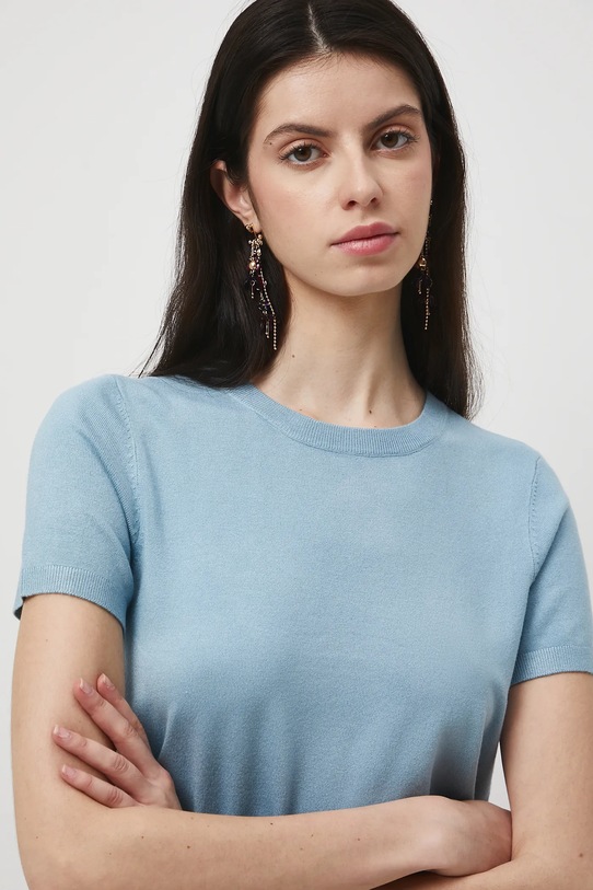 Medicine t-shirt z elastanem niebieski RW25-TSD304