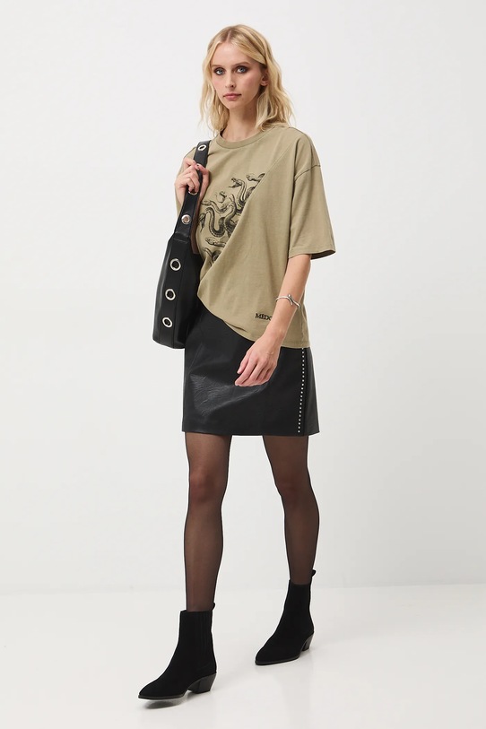 Medicine t-shirt bawełniany nadruk zielony RW25-TSD305