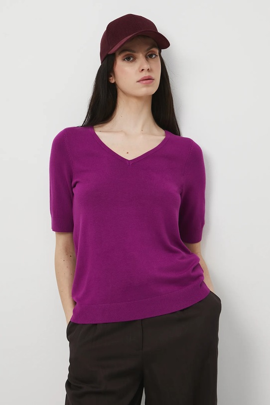 Medicine t-shirt z elastanem fioletowy RW25-TSD306