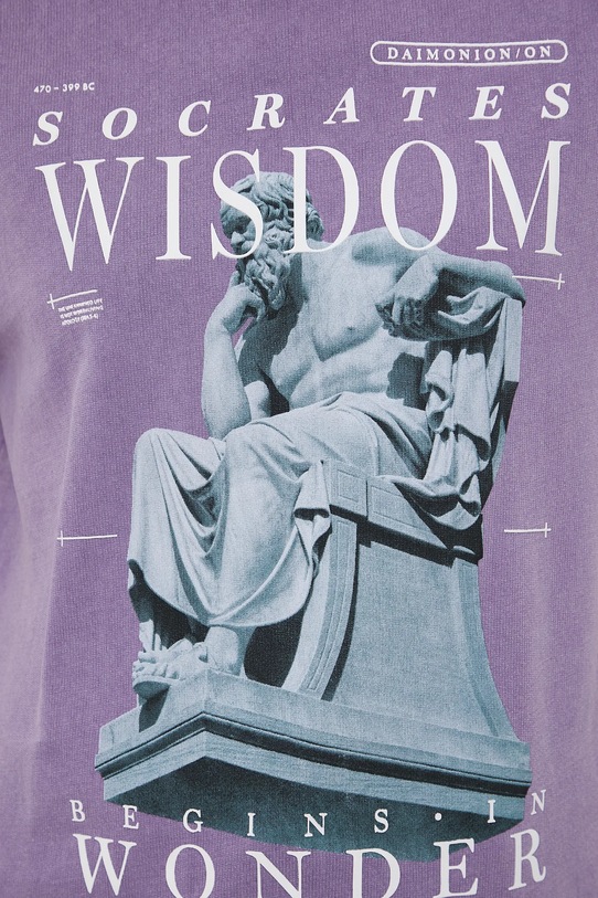 T-shirt bawełniany damski z kolekcji Science – Words of Wisdom RW25-TSD351