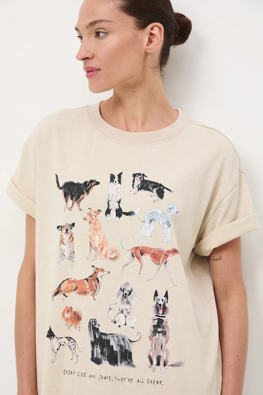 Medicine tricou din bumbac RW25-TSD450 bej