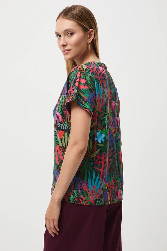 T-shirt bawełniany damski z kolekcji Tajemniczy Świat Medicine multicolor RW25-TSD553