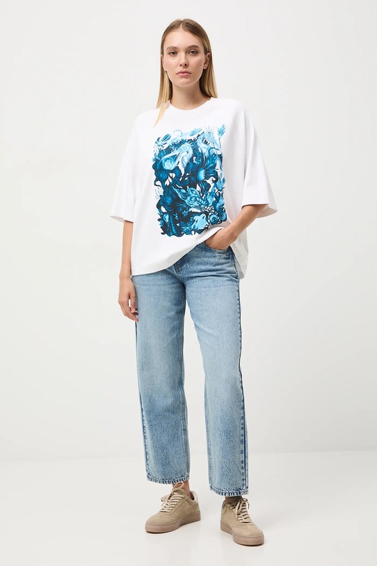 Odzież T-shirt bawełniany damski z kolekcji Tajemniczy Świat Medicine RW25-TSD556 beżowy