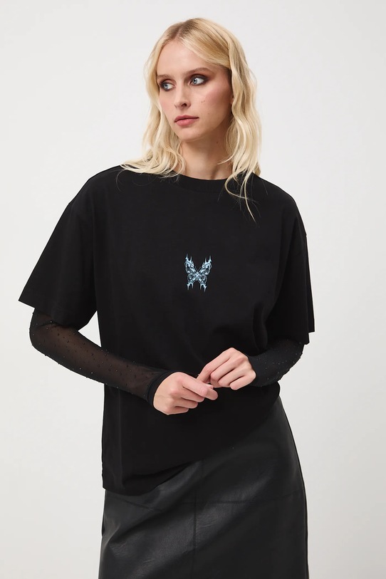 Medicine t-shirt bawełniany czarny RW25-TSD706