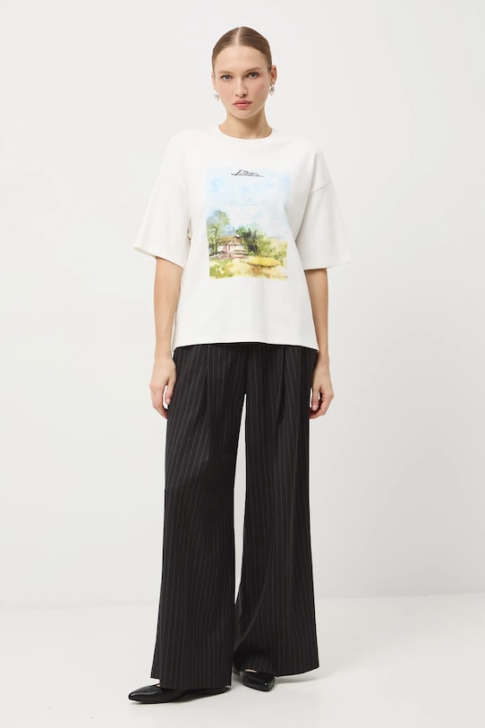 Îmbrăcăminte Medicine tricou din bumbac RW25-TSD757 bej