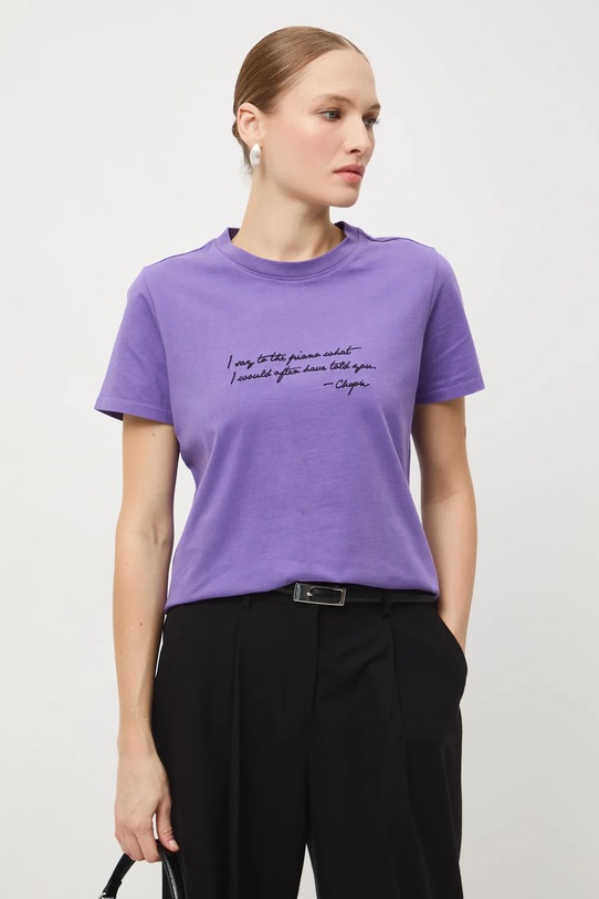 Odzież Medicine t-shirt bawełniany RW25-TSD759 fioletowy