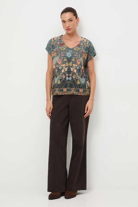 Tričko dámske Kráľovská kolekcia RW25-TSD853 tyrkysová