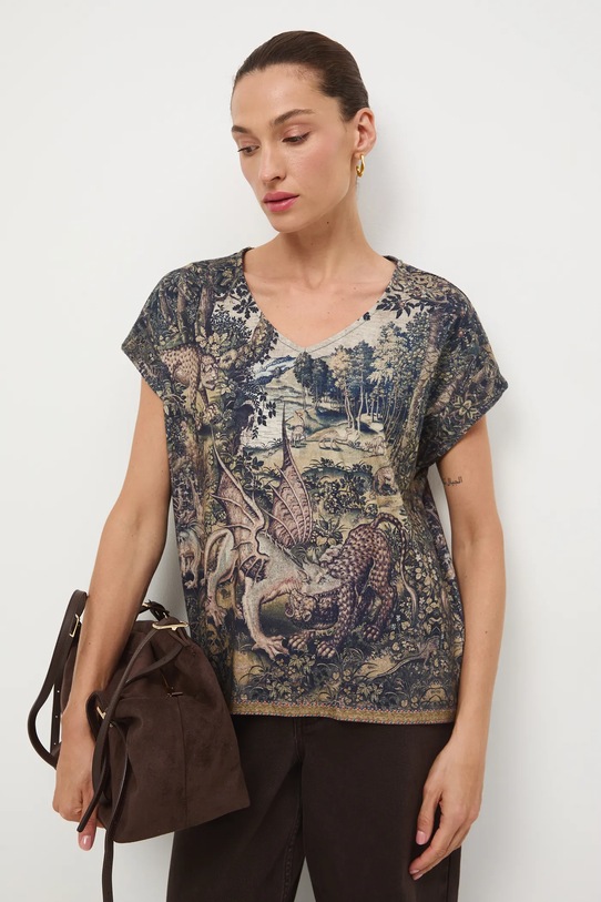 Medicine t-shirt RW25-TSD853 brązowy RW25